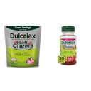 Dulcolax Soft Chews Saline Laxative Mixed Berry (60ct) Jemná zápcha Relief & Chewy Fruit Bites, Saline Laxative, Cherry Berry (30ct) Creamp-free Cescase Relief