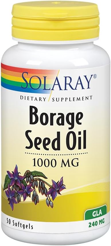SOLARAY Borage Oil Seed, Softgel (Btl-Plast) 240mg 50ct