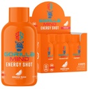Gorilla Mode Energy Shots (6-Pack) - Energy Shots for Enhanced Focus & Energy, bez cukru, Fast-Acting, Silný vzorec s vitamínmi a prírodnými extraktmi (Orange Rush)