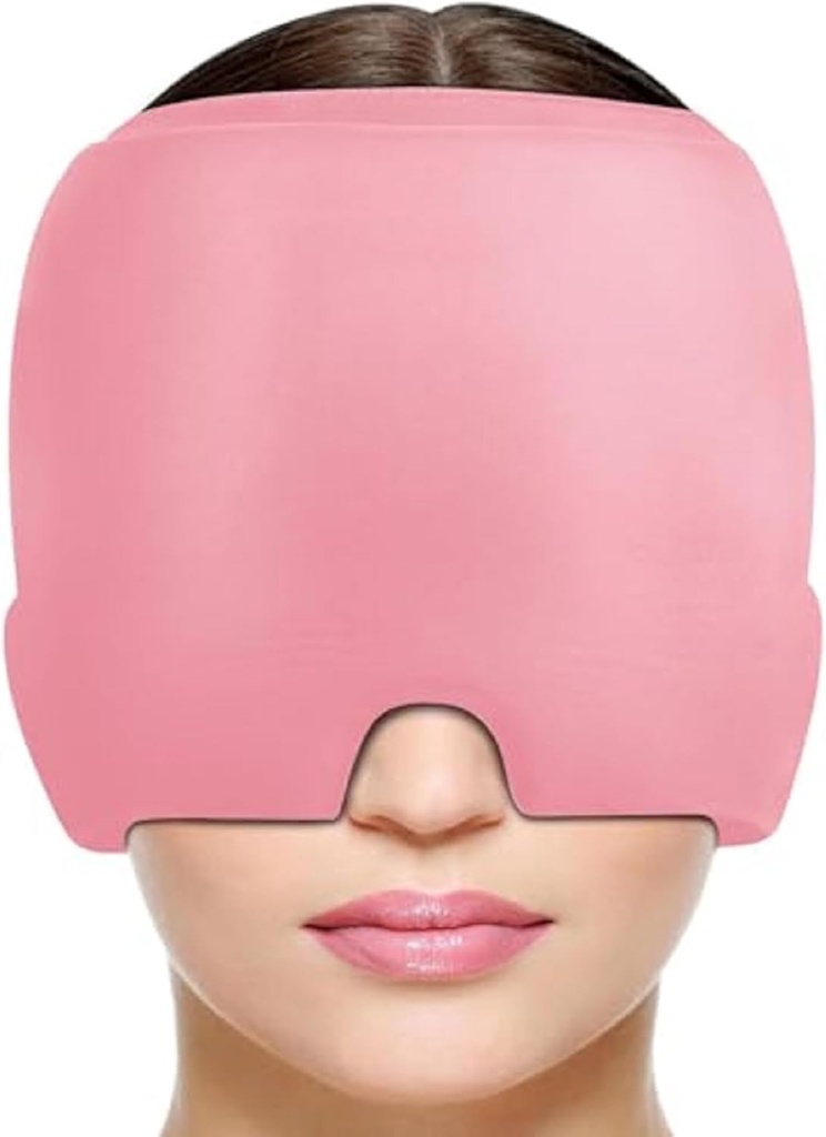 Migréna Bolesť hlavy Relief Cap, Migréna Relief Cap Hot & Cold Therapy Hat Maska bez zápachu Migréna Bolesť hlavy Hat pre Puffy Eyes Napätie opice Sinus & Stres Relief