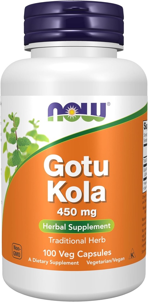 TERAZ potravinové doplnky, Gotu Kola (Centella asiatica) 450 mg, bylinné doplnky, 100 Veg kapsúl