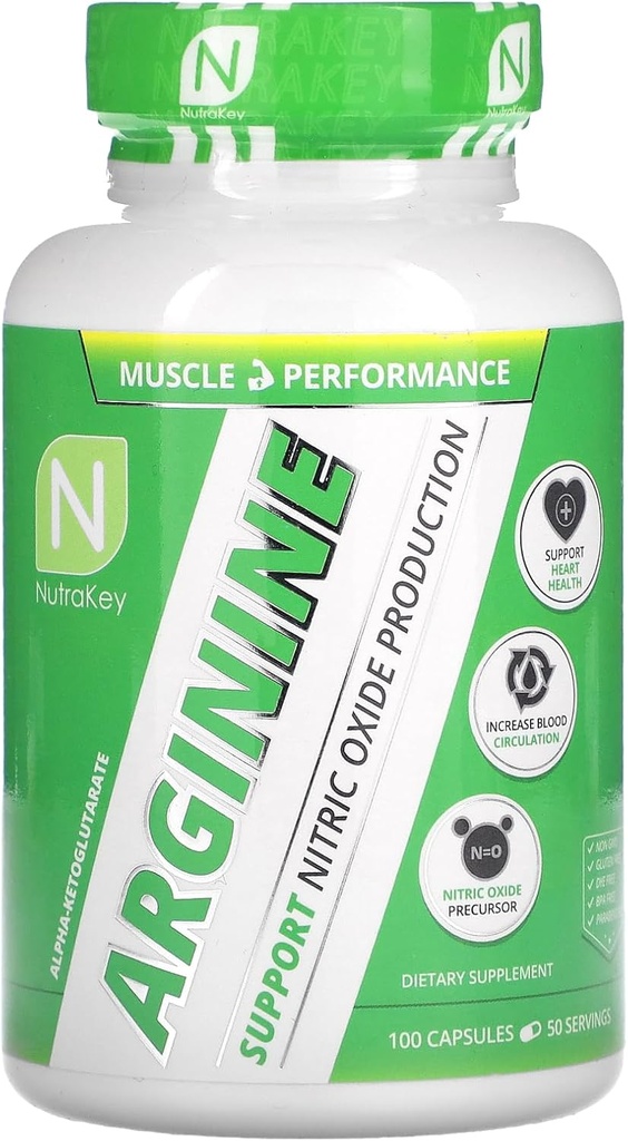 NutraKey Arginine 500mg, 100 Počet