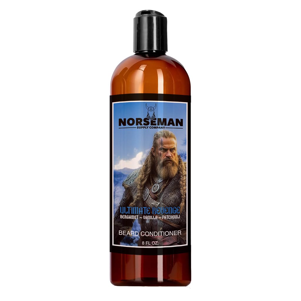 Beard Conditioner pre mužov k zlepšeniu sily, jemnosť, a ovládateľnosť pre hrubé, plné, a kučeravé vlasy tváre, pomáha uľaví suché svrbenie kože 8 oz. (Ultimate Revenge)