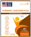 Live To Shine Turmeric Curcumin Topical Patches for Men and Women - 30 Days Supply