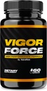 NutraRize Vigor Force pre mužov, High Performance Male Kapsule, Všetky prírodné diétne doplnok pre celkové zdravie a wellness, Oficiálne tabletky 50 Recenzia (60 Kapsule)