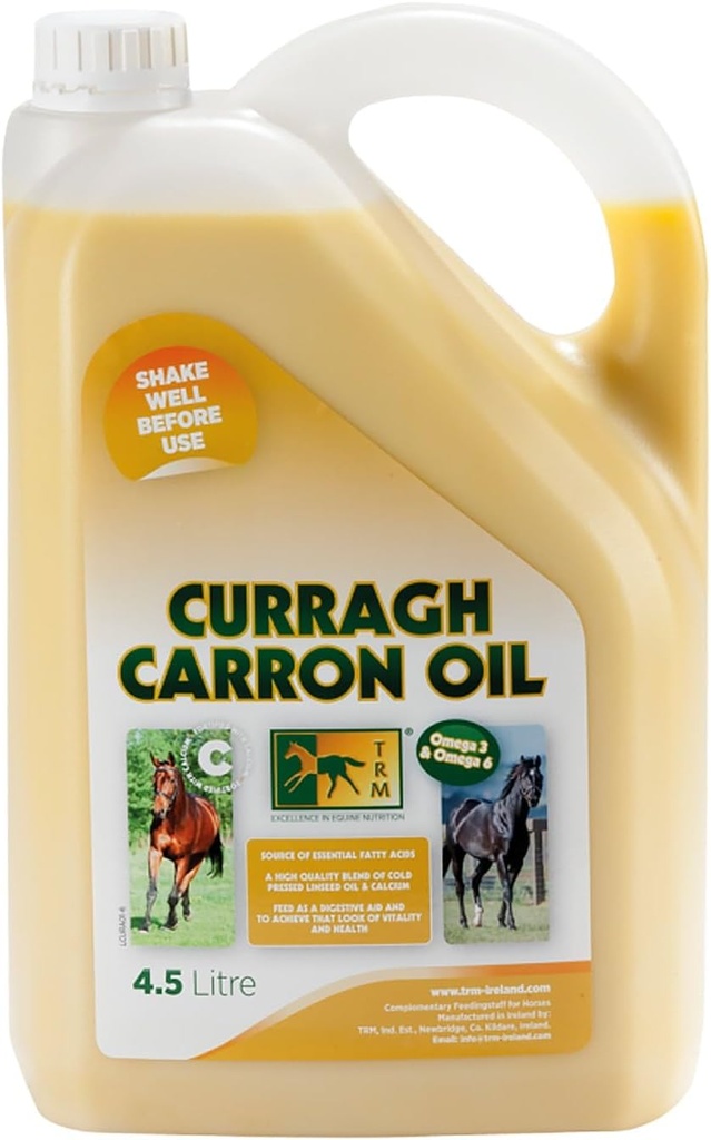 TRM Curragh Carron ľanový olej Digestive Horse Supplement for a Shiny Coat 