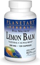 Planétové byliny Lemon Balm Full Spectrum 500mg, Prírodné Pokoj a odpočinok, 120 Kapsule