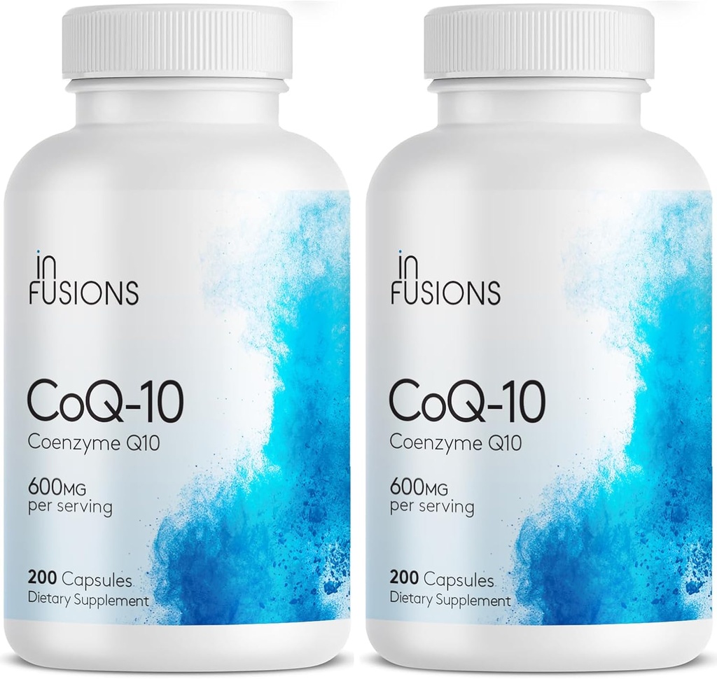 Infúzie Maximálna sila Pure CoQ10 600 mg 200 kapsúl Vysoká absorpcia Bezlepkové non- GMO (2)