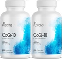 Infúzie Maximálna sila Pure CoQ10 600 mg 200 kapsúl Vysoká absorpcia Bezlepkové non- GMO (2)