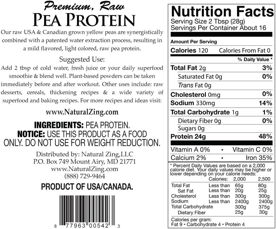 Fermentovaný proteín pea (Organic) 16 oz (16 Ounces, unflavred)
