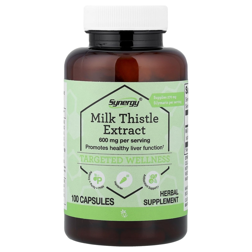 Vitacost Milk Thistle Extract - Štandardizovaný -- 600 mg/ porcia - 100 kapsúl