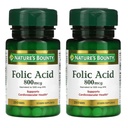 Nature's Bounty Folic Acid 800 mcg Vitamín Supplement Maximálna sila - 250 tabliet, balenie po 2