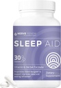 NERVE RENEW Sleep Aid - Dietary Supplement for Better Sleep - 30 Kapsule - funguje rýchlo - jemne všetko-prírodné bylinné a vitamínové vzorec s melatonínom, horčík, zinok, aminokyseliny, Bylinné extrakty