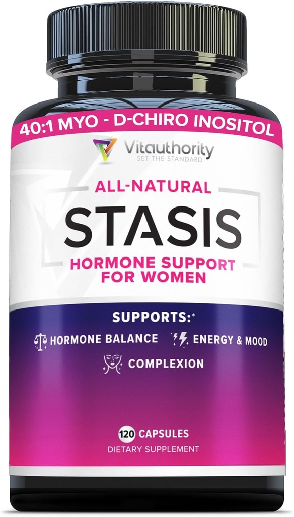 Vitoutity Ženský hormón Balance Supplement - 40:1 Myo-Inozitol & D-Chiro Inozitol Blend s DIM pre Hormone Balance pre ženy - Ženské zdravie Vitamín pre kožné energie a podporu cyklu (1 mesiac)