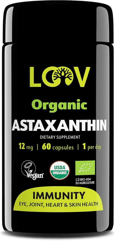 LOOV Natural Organic Astaxant 12mg 