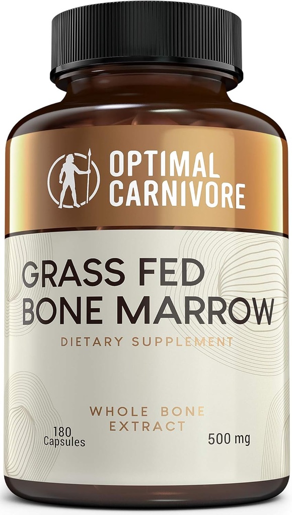 Grass Fed Bone Marrow Supplement & Trachael Cartilage, Bone Restorian & Joint Health Supplement, Joint Suplement & Joint Relief, Bone Strength and Bone Fraction Supplement