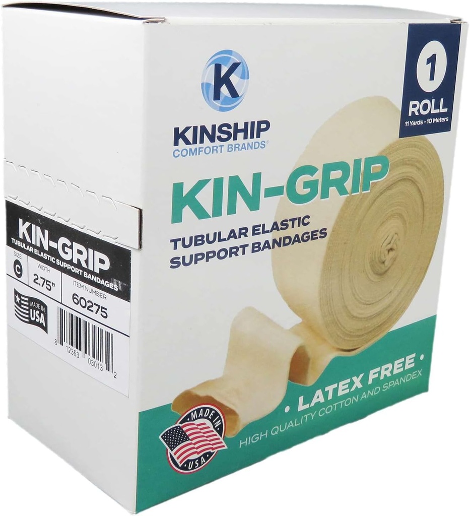 KinGrip Tubulárna elastická podpora Bandáže Kinship Comfort Brands Tubular Bandage chráni krehké kože Latex-Free Wound starostlivosti o Edema a Lymfedema podpora 