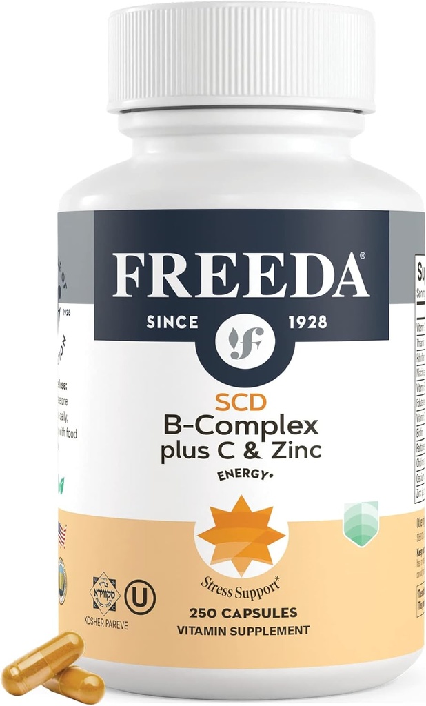FREEDA Kompletný B komplex s vitamínom C a zinkom 