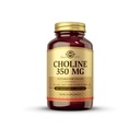Solgar Choline 350 mg - 100 rastlinných kapsúl, balenie po 2 - Non-GMO, Vegan, Kosher - 200 celkových porcií