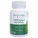 Byliny Triphala Guggul Bylinné doplnky, Ayurveda Bylinné doplnky, Tráviace zdravie a podpora, Organické Triphala Kapsule, 120 Počet, 25 Roky Premium služby