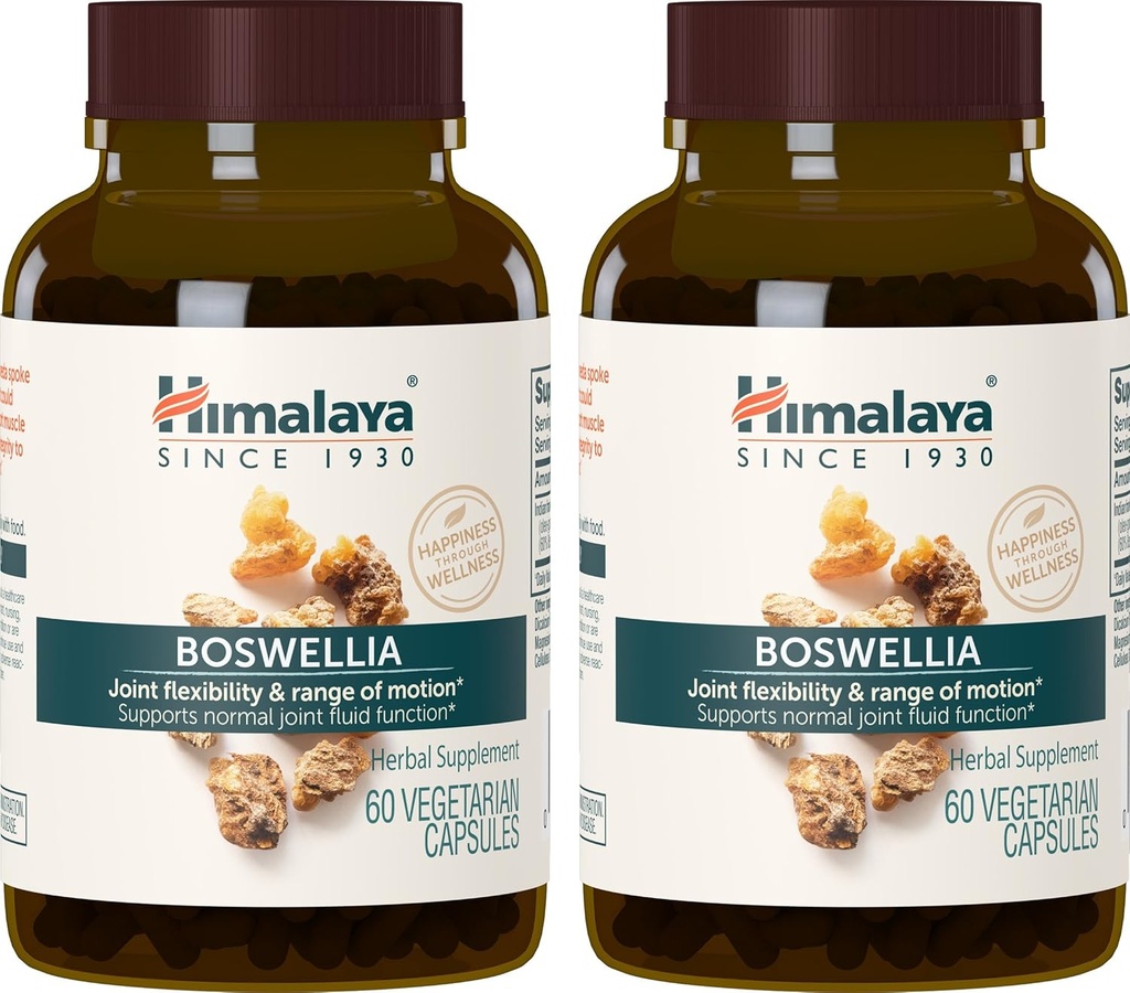 Himalája Boswellia, Spoločná podpora mobility a flexibility, podporuje konzerváciu tkaniva, 250 mg, 60 kapsúl, 1 mesiac dodávky, 2 balenia