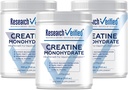 Výskum Overený Kreatín monohydrát - Podpora Optimálny rast svalovej hmoty, zvýšenie výkonu - 5000 mg Kreatín monohydrát - BioPerine - 180 Servings - Unflavred - Vegan