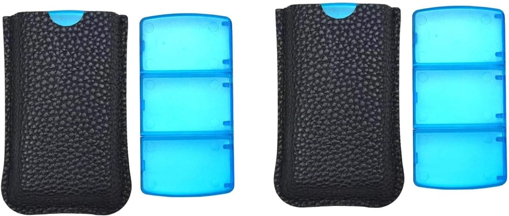 VOFOON Small Pill Organizátor 3 Časy denne 2 balenie, Travel Pill Box pre Purse Pocket, 3 Oddelenie Prenosná medicína Vitamínové puzdro, Rybí olej Box, doplnok Box