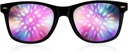 GloFX Black Frame Halo Diffrakčné Okuliare 