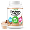 Orgain Organic Vegan Protein Powder, Horchata - 21g Plant Based Protein, 9g Prebiotic Fiber, Nízka čistá Carb, Žiadne zložky laktózy, Žiadny pridaný cukor, Non-GMO, Pre Shakes & Smoothies, 2.03 lb