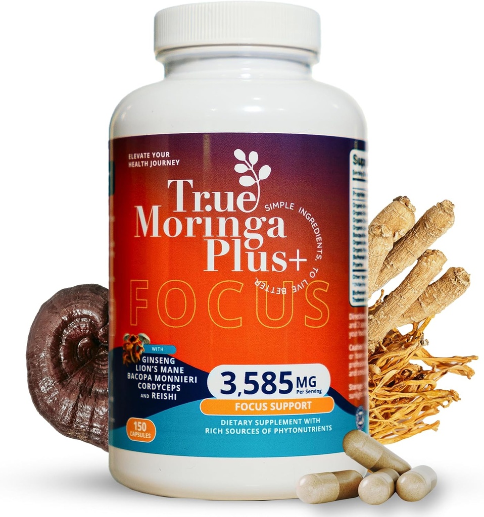Pravá Moringa Plus+ Focus Support Supplement 10:1 Extrakt 