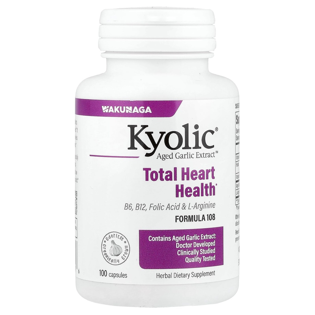 Kjolic Aged cesnak extrakt celkom srdce Zdravie Formula 108 - 100 Kapsule