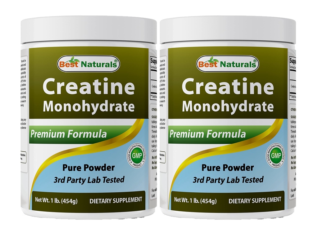 Najlepšie prírodné kreatín monohydrát 1 Lb Pure Powder (1 LB (Pack of 2))