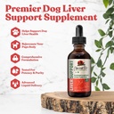 Staroveký maznáčik Pečeň - Advanced Pečeň podpora doplnok pre psy - Liquid Delivery pre lepšiu absorpciu - Mlieko Thitle, púpava, Artičok a ďalšie!
