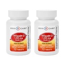 GeriCare vitamín D 1,250mcg (50,000 IU) Vysoká potencia, podporuje kostnú hustotu, svalové zdravie, imunitné funkcie a vstrebávanie vápnika, raz-A-týždeň Dietary Supplement, 12 gróf (Stock of 2)