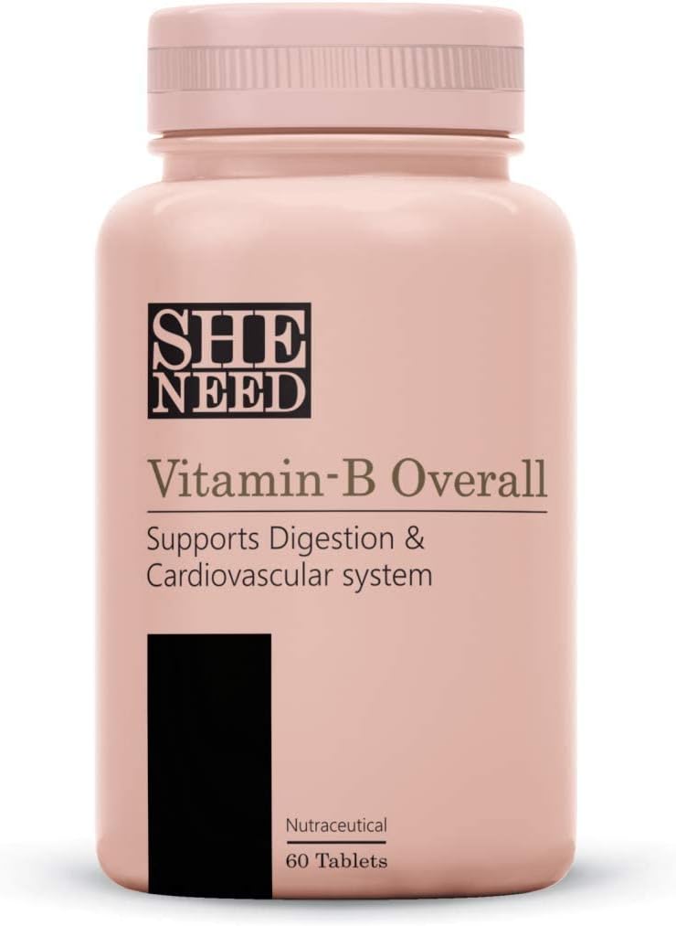 Vitamín- B celkový komplex s vitamínom B1, B2, B3, B5, B6, B7, B9, B12 s VIT- C pre energiu, krásne vlasy 