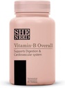 Vitamín- B celkový komplex s vitamínom B1, B2, B3, B5, B6, B7, B9, B12 s VIT- C pre energiu, krásne vlasy 