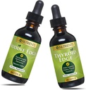 Go Nutrienty Noscent jód a podpora štítnej žľazy Diétne doplnky Vysoká potencie Liquid kvapky Non-GMO GlutenFree Iodine Edge zvýšiť metabolizmus zlepšiť pleť & zastaviť vypadávanie vlasov a zvýšenie hladiny jódu