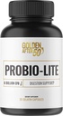 Golden After 50 Probio-Lite - pre Gut Health and Digestion Support - Probiotiká pre mužov a ženy - 30 Želatínové kapsule - probiotiká pre príležitostné pálenie záhy, plyn, poruchy trávenia