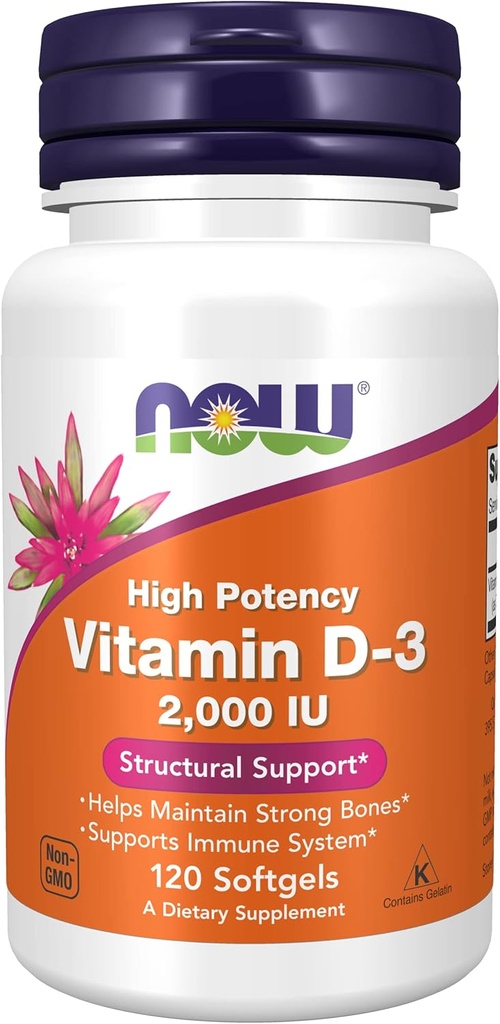 Vitamín D 2000 IU 120 mäkkých gélov