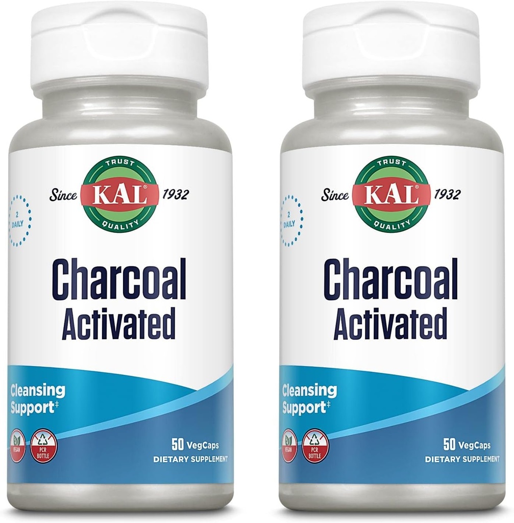KAL Charcoal 280 mg - 50 kapsúl