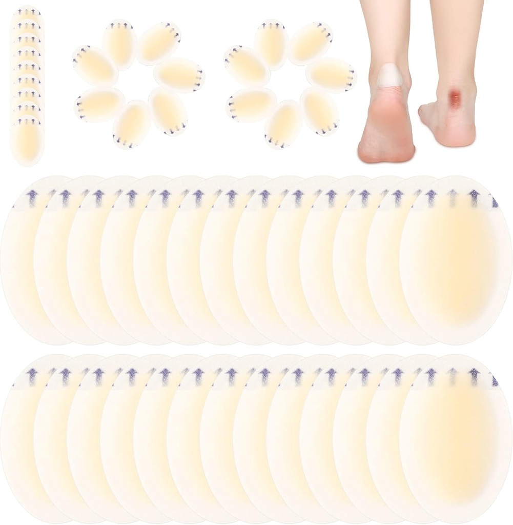Tarpop 100 ks Blistrové pásy Hydrokoloidné blistre pre podpätky vodeodolné gélové adhezívne pásy chrániče nôh pre prsty na nohách (jednotný štýl)
