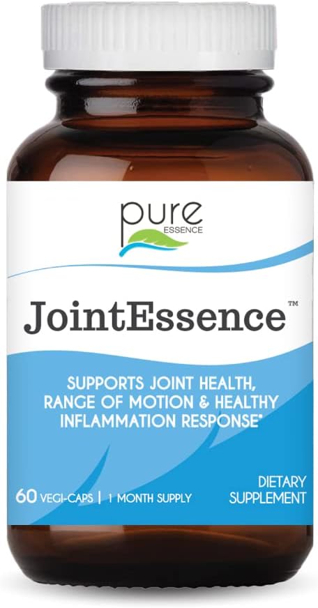 Pure Essence Labs JointEssence Supplement - Natural Joint Support for Men and Women - Non GMO - 60 Vegetariánske kapsule