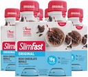 SlimFast Replacement Shake, Original Rich Chocolate Royale, 10g pripravený piť proteín na chudnutie, 11 Fl. Oz fľaša, 4 Počet (Packaging May Vary)
