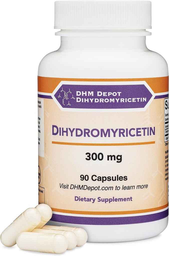 Dihydromyricetin (DHM) (Hovenia Dulcis Extract) doplnok pre podporu pečene (prirodzene získaný z Oriental Raisin Tree) 90 Kapsule 300mg analýza