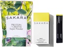SAKARA Protein + Greens Super Powder & Energy Effervescent - Organic Protein Powder & Greens Powder, Rafinovaný Powder Bez obsahu cukru Elektrolytes