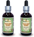 Tian Men Dong, špargľa (Asparagus Cochinchinensis) Glycerit, sušený koreňový prášok bez obsahu alkoholu, tekutý extrakt (názov brand: bylinnýTerra, hrdo vyrobené v USA) 2x2 fl.oz (2x60 ml)