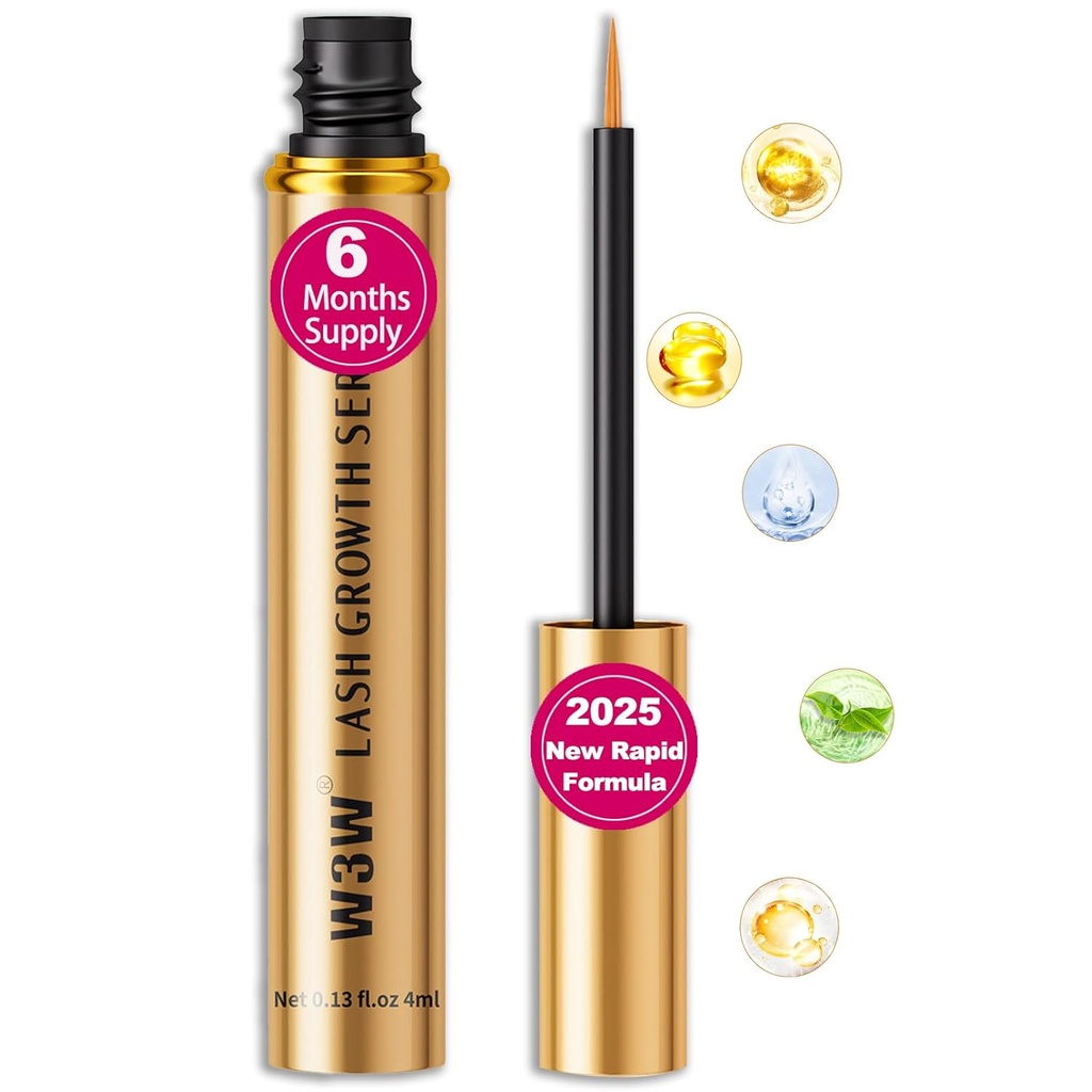 Lash sérum, 2025 Upgradeed, Rapid Eyelash Growth Sérum pre silnejšie, Zdravšie Lashes, Eyebrow Growth Sérum,Prírodné zložky [Aktualizované Lash Surem]