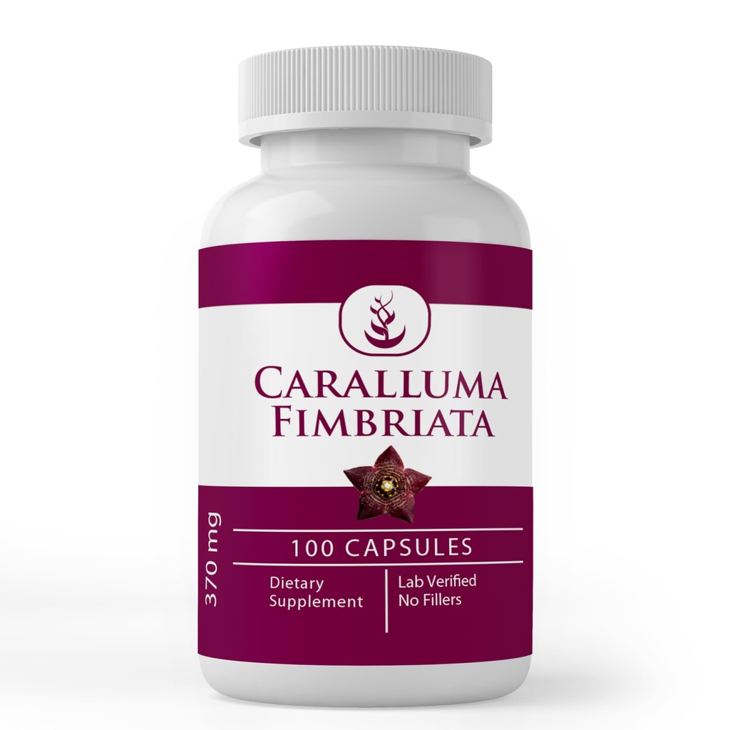 PURE ORIGINAL INGREDIENTS Caralluma Fimbriata, (100 Kapsule) Always Pure, No Additives Or Fillers, Lab Overified