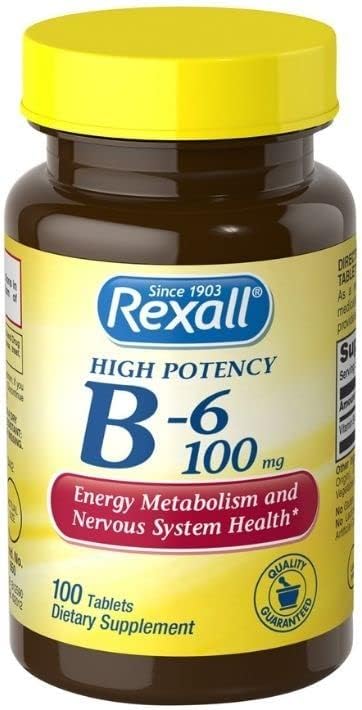 Rexall Vitamín B6 100 mg tablety, 100 pl