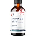 Designs for Health Vitamín B6 Liquid - 50mg B6 with Magnézium Chelát + Zinok Supplement - Absorby Ľahko + Veľká chuť Malinová príchuť (24 porcií / 4 Fl Oz)